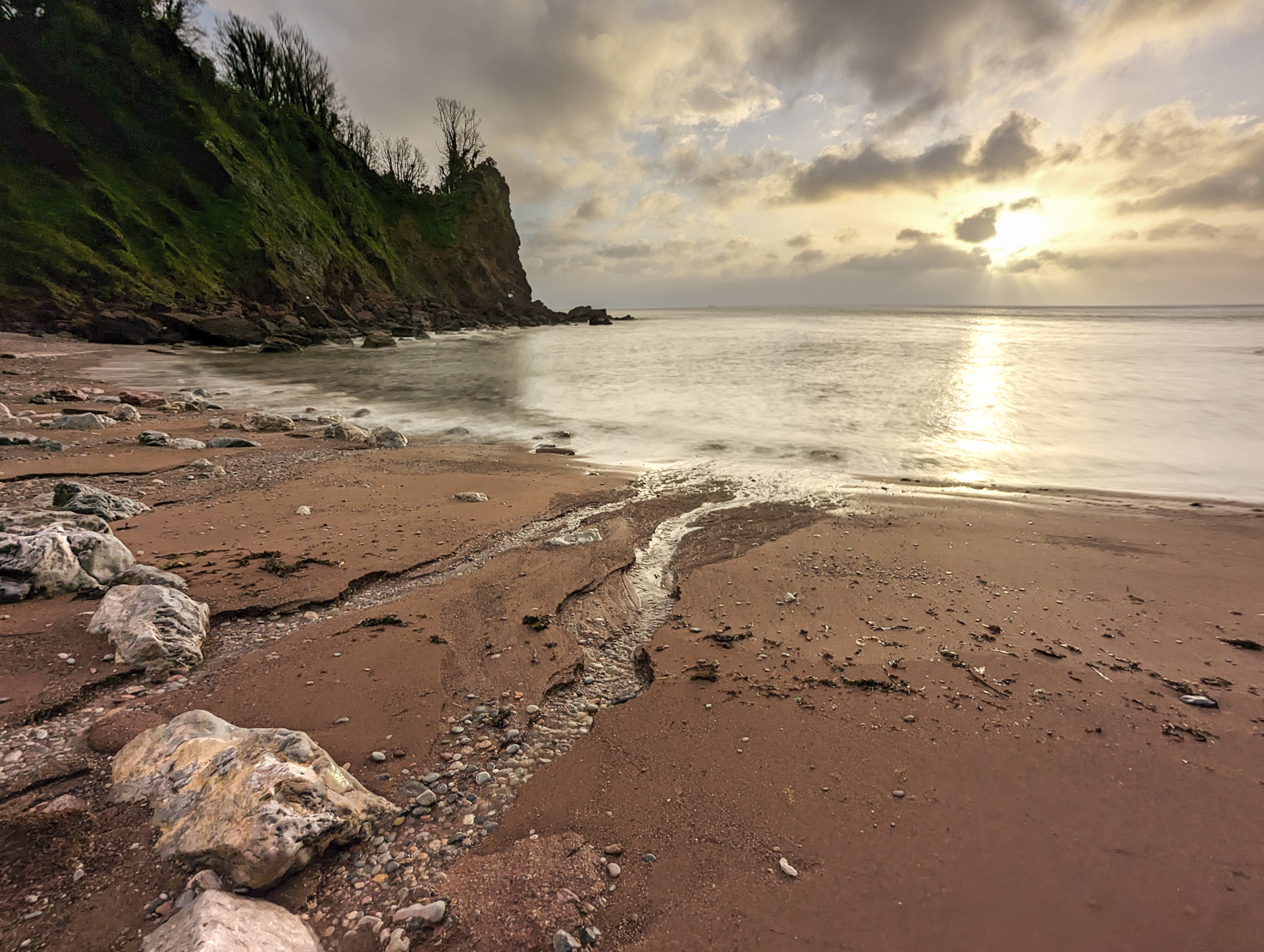 Beach sunrise, Google Pixel Long Exposure photo mode