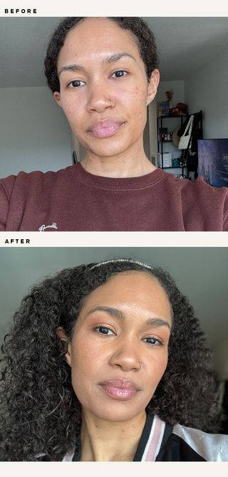 Before + After Caliray's Hideaway Under Eye Color Corrector + Concealer