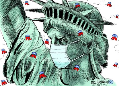Political Cartoon U.S. GOP COVID