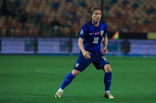 Luka Modric of Croatia during the FIFA Series 2024 Egypt match between Tunisia and Croatia at 30 June Stadium on March 23, 2024 in Cairo, Egypt. (Photo by MB Media/FIFA via Getty Images)