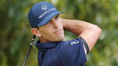 Billy Horschel takes a tee shot during the second round of the 2022 Tour Championship