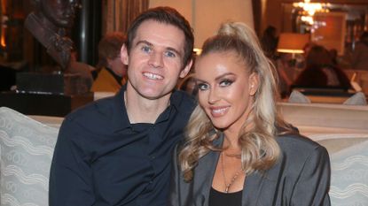 Kevin Kilbane and Brianne Delcourt pictured as they joined friends - famed celebrity and wedding photographer Jenny McCarthy and her television presenter husband Martin King for the launch of The Wedding Candle by Jenny McCarthy at the five star The Westbury Hotel in Dublin, Ireland
