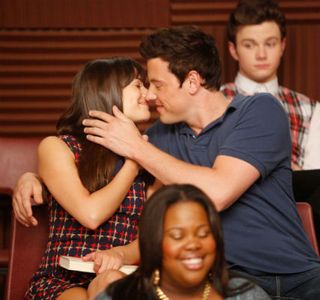 Cory Monteith and Lea Michele in Glee