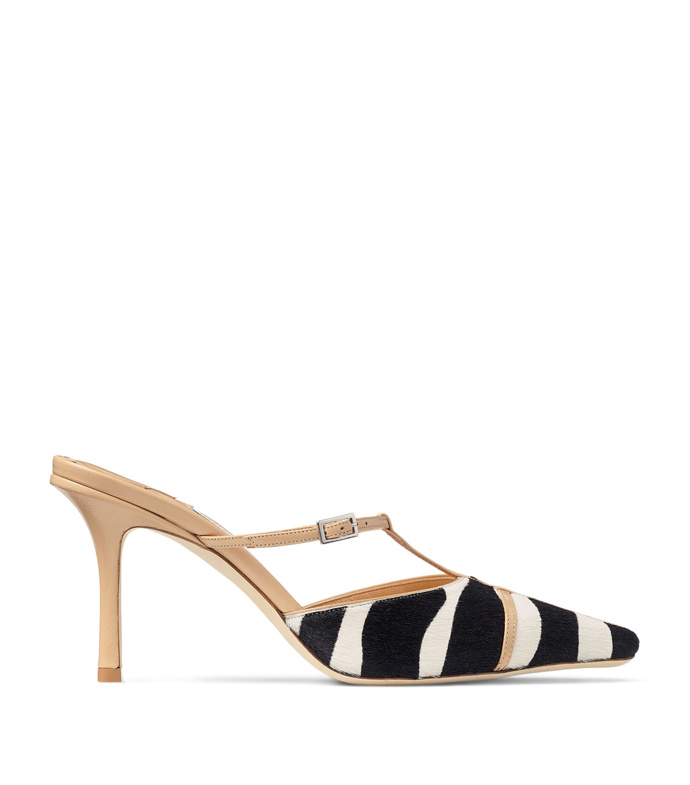 Jimmy Choo X Conner Ives Gloria Zebra Mules 85