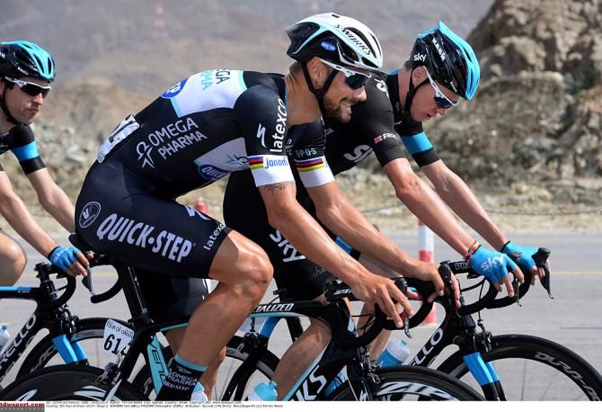 Tom Boonen and Chris Froome