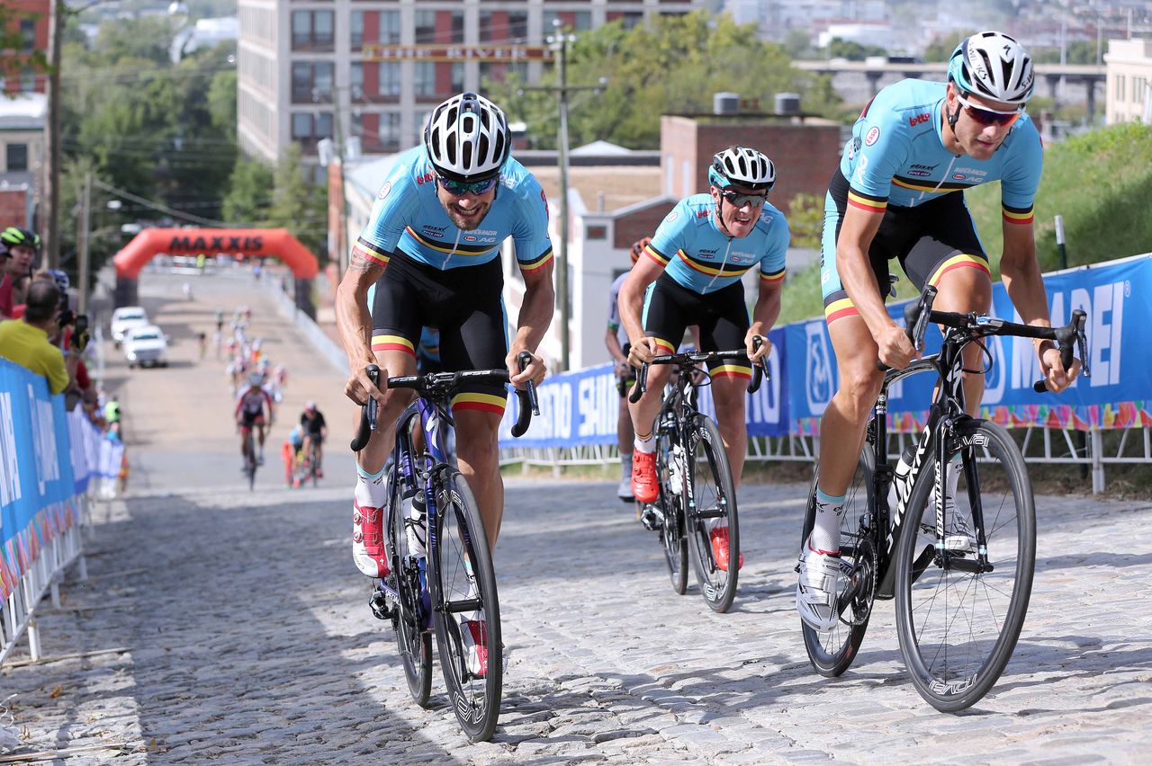 The Belgian team on Franklin St