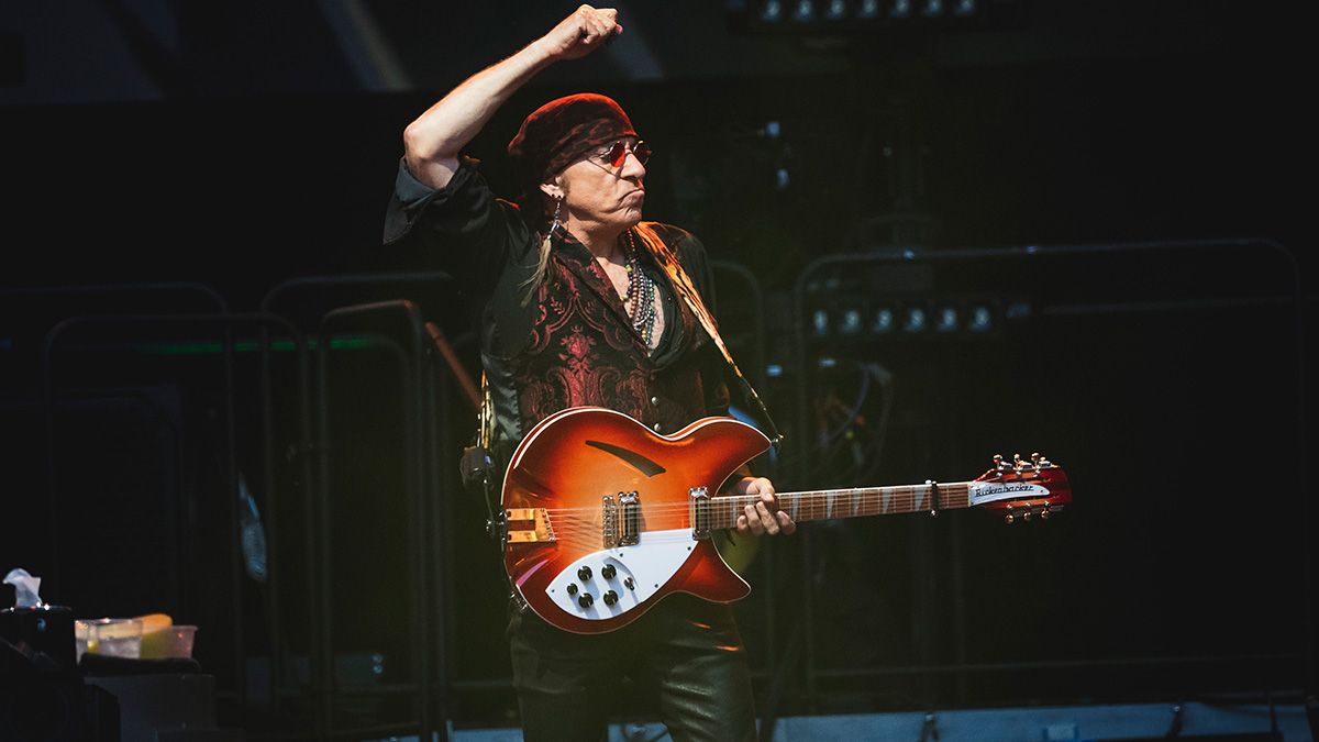 teve Van Zandt performs on stage at Estadio Cívitas Metropolitano on June 12, 2024 in Madrid, Spain