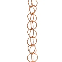 Monarch 23805 Pure Copper Ring Rain Chain