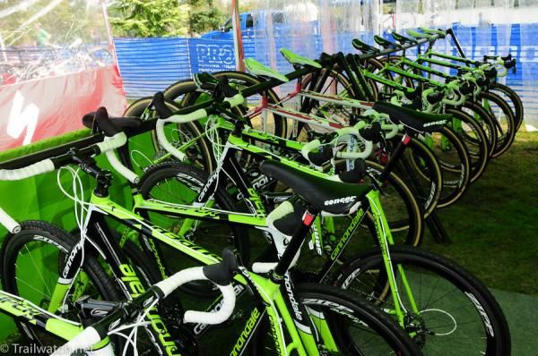 Team Cannondale's stable of race bikes