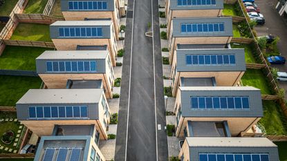 rows of houses