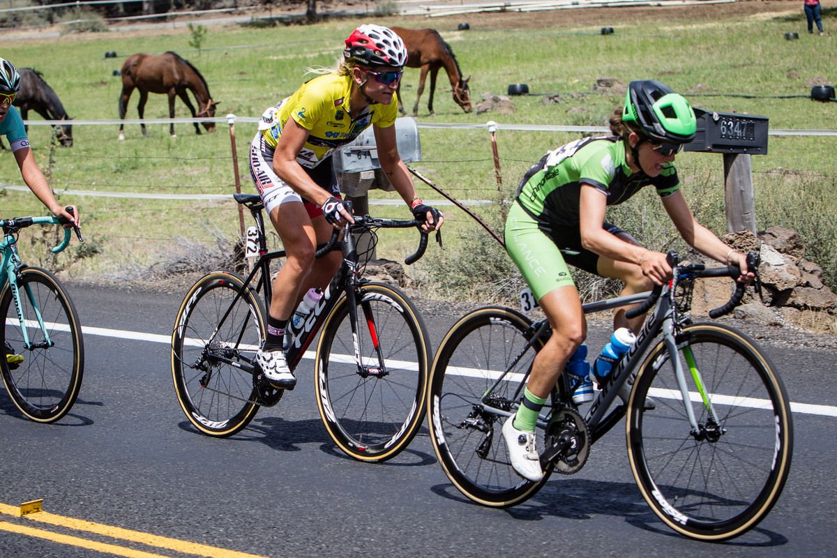 Aggressive riding in todays women's race