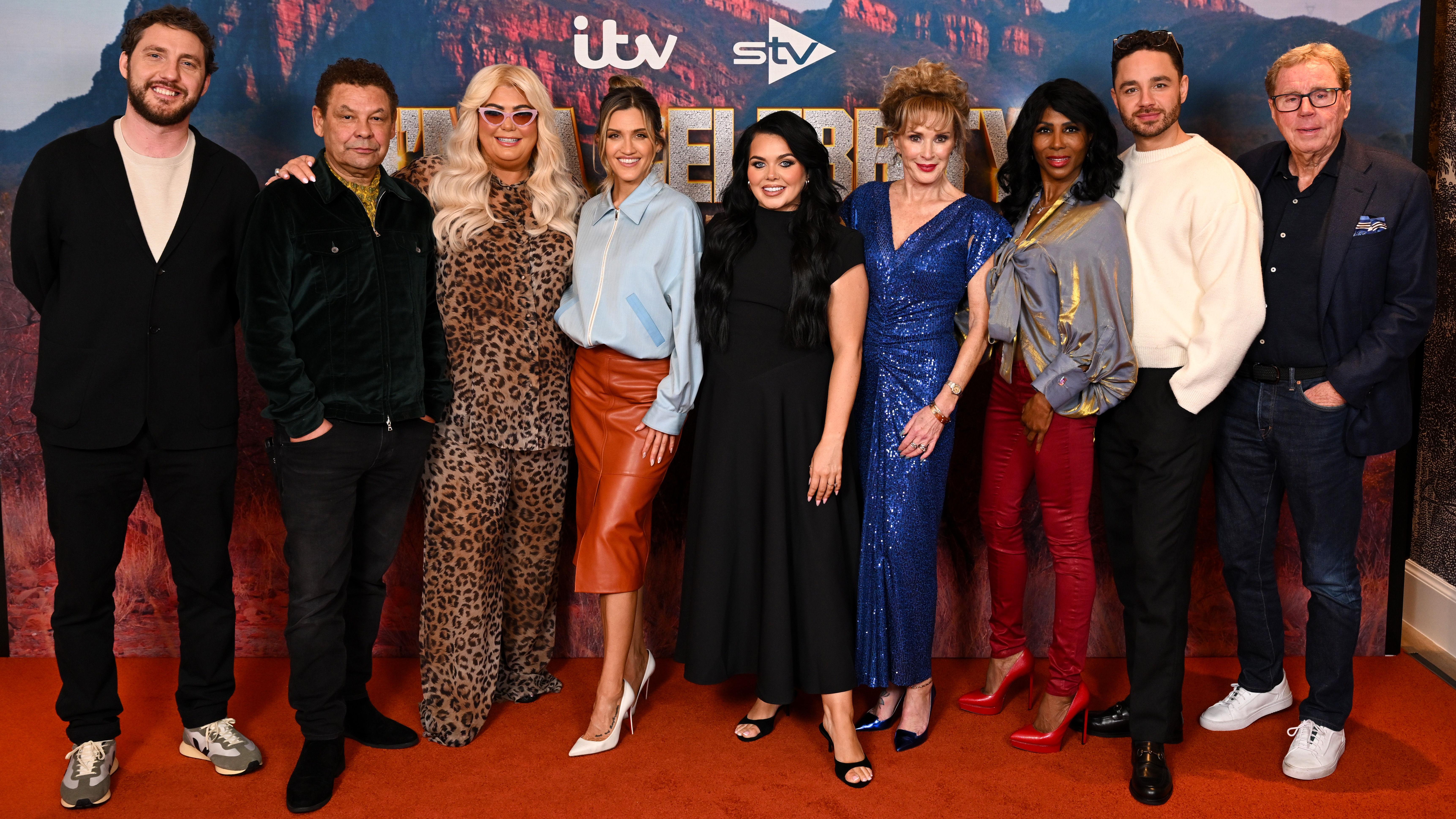 Seann Walsh, Craig Charles, Gemma Collins, Ashley Roberts, Scarlett Moffatt, Beverley Callard, Sinitta, Adam Thomas and Harry Redknapp attend the "I'm a Celebrity... South Africa" 2026 Photocall