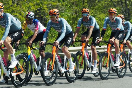 Mandatory Credit: Photo by Gian Mattia D'Alberto/LaPresse/Shutterstock (16864298f)
Teams training , Netcompany Ineos, BERNAL GOMEZ Egan Arley COL, GANNA Filippo ITA, Thursday, May 7, 2026. Sport - cycling.
Cycling - Giro d'Italia 2026 - Team Training, Bulgaria, Burgas - 07 May 2026