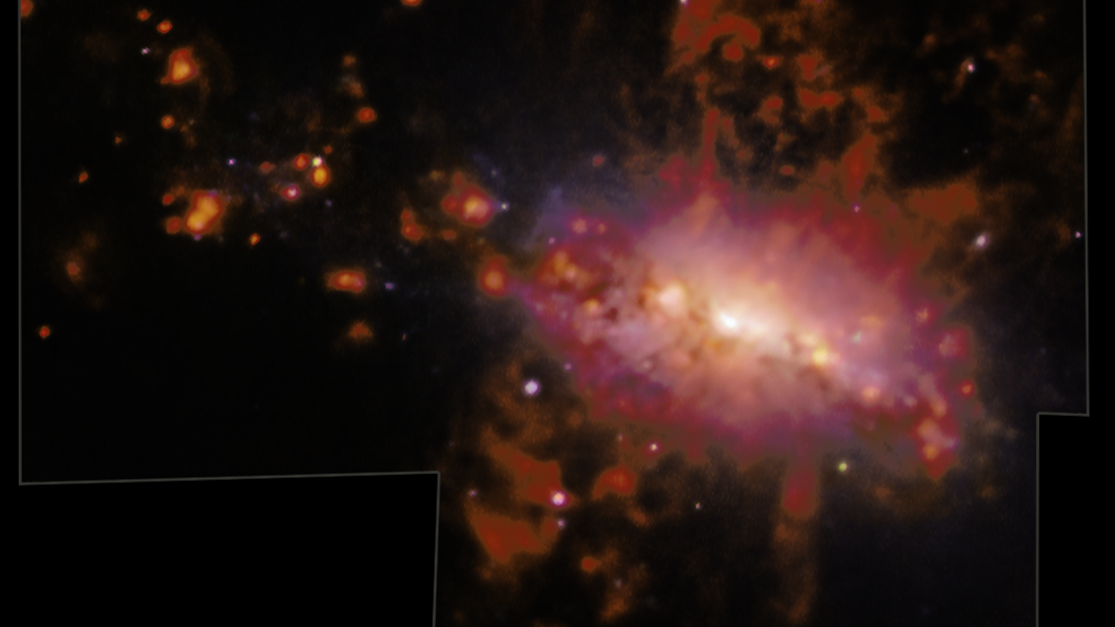 Cosmic fountain is polluting intergalactic space with 50 million suns' worth of material