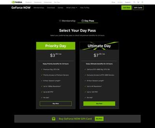 GeForce Now Day Passes