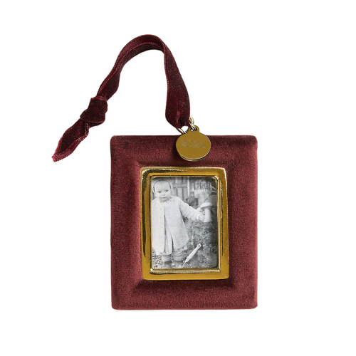 Velvet Photo Frame Ornament