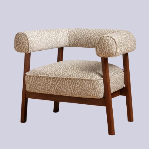 Habitat, Habitat Elio Fabric Armchair - Leopard Print