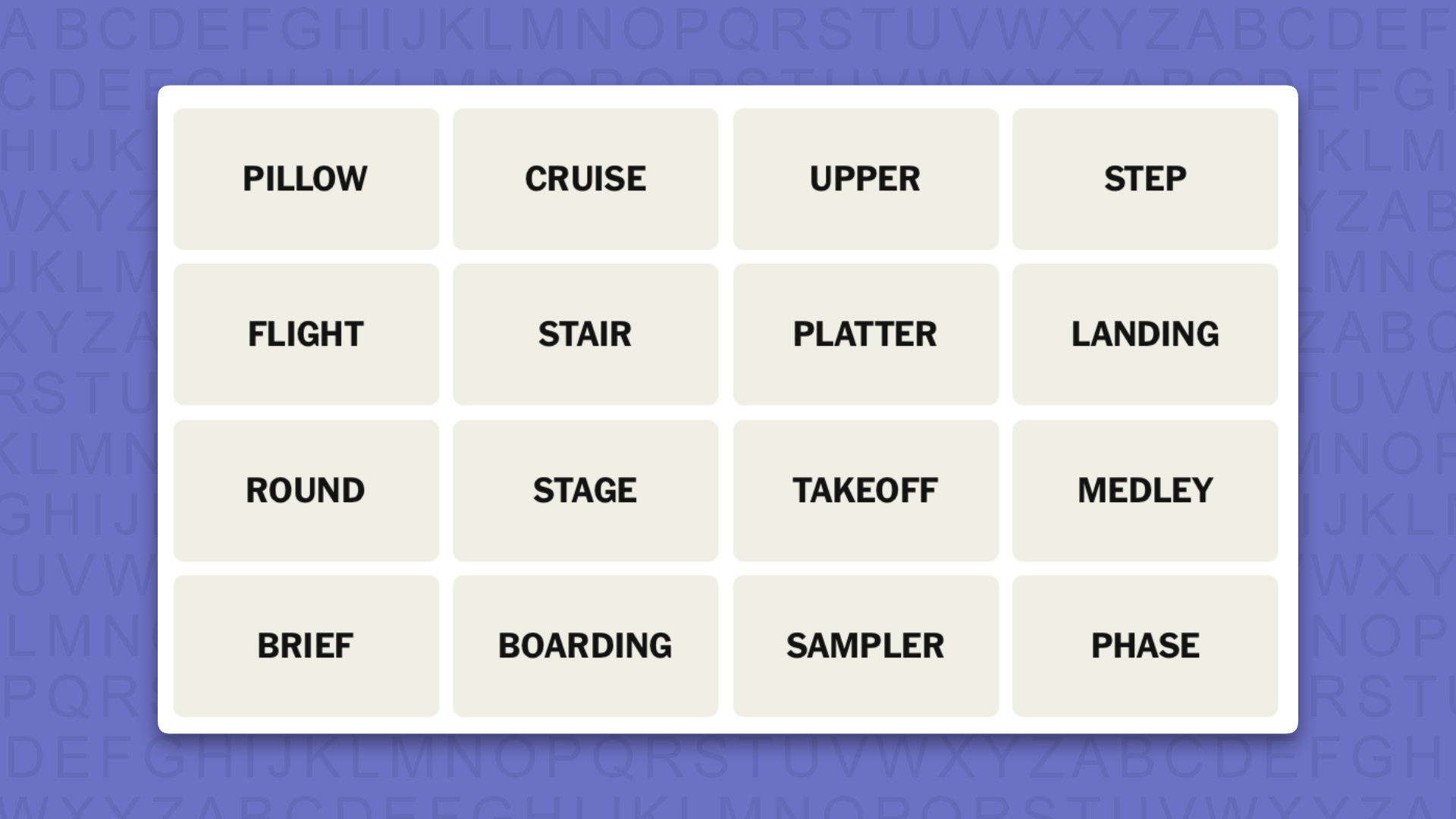 NYT Connections hints for game 1195 on a purple background