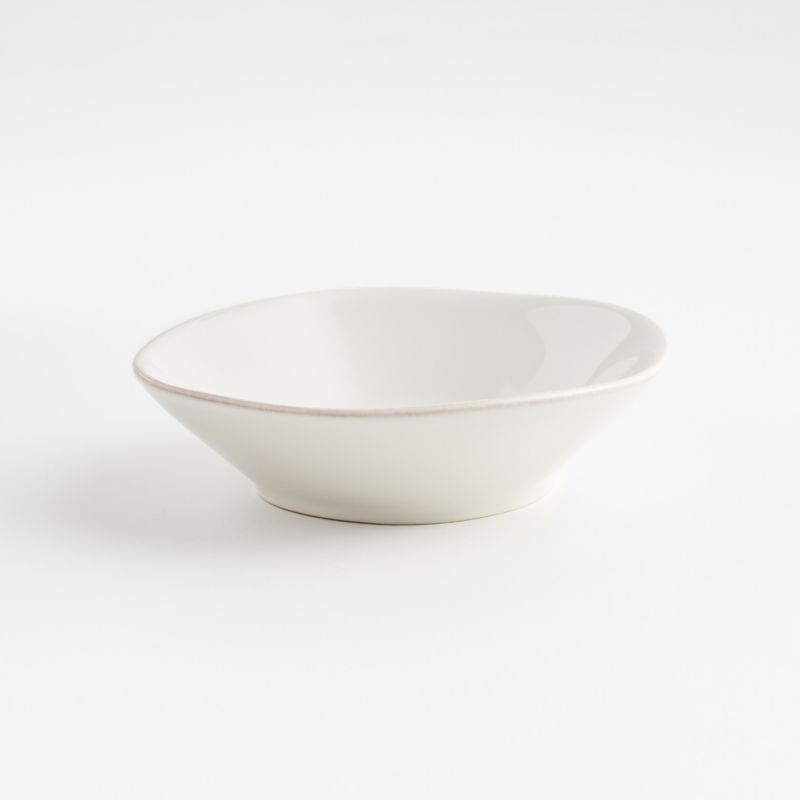 Marin White Stoneware Dip Bowl