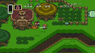 Link walking around a village during one of the best SNES games, The Legend of Zelda: A Link to the Past.