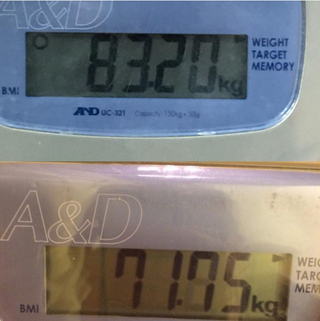 Bradley Wiggins' weight before and after