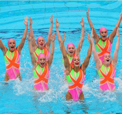 Synchronised swimmers