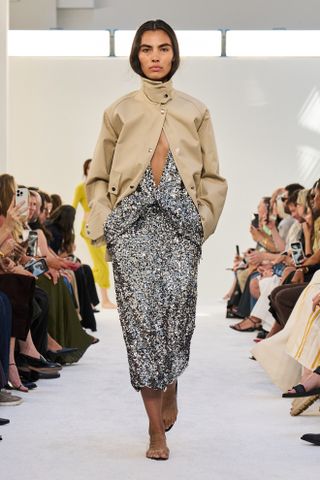 a runway image of Brandon Maxwell' spring/summer 2025 show