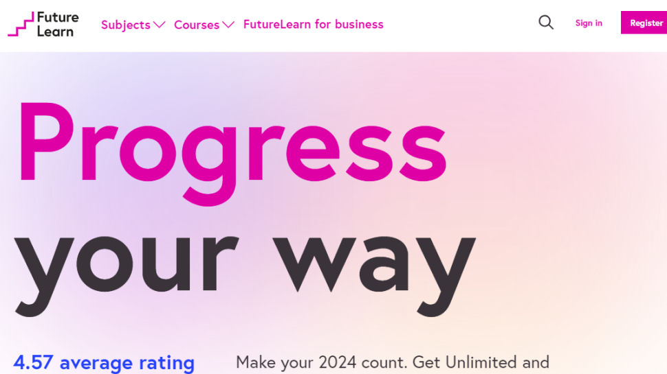 Website screenshot for FutureLearn