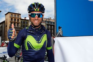 Alejandro Valverde before the start of stage 2 at Pais Vasco