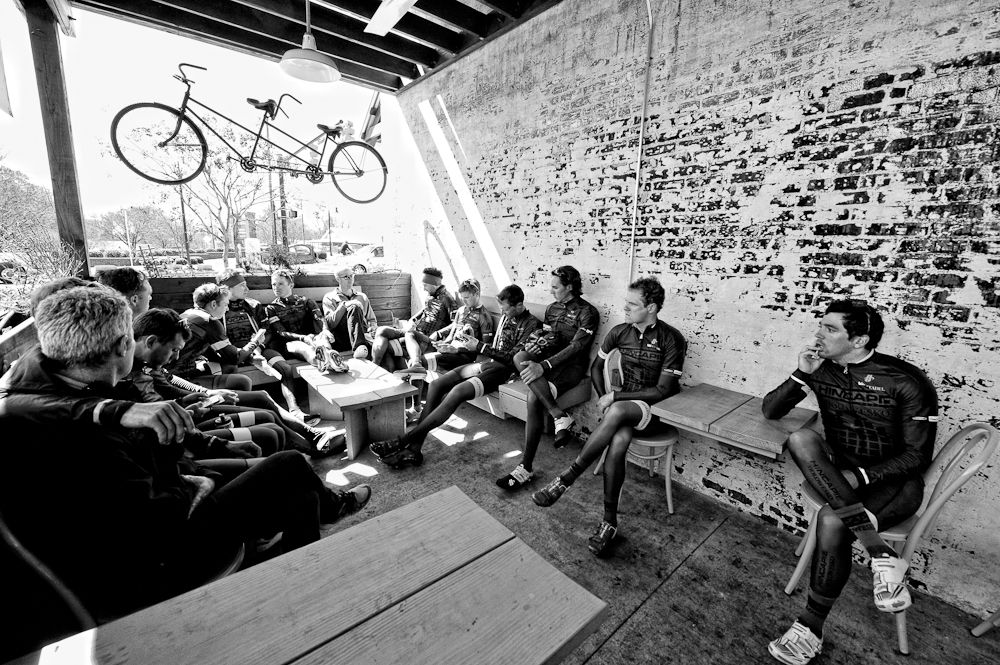 A break in the action for some hot coffee.