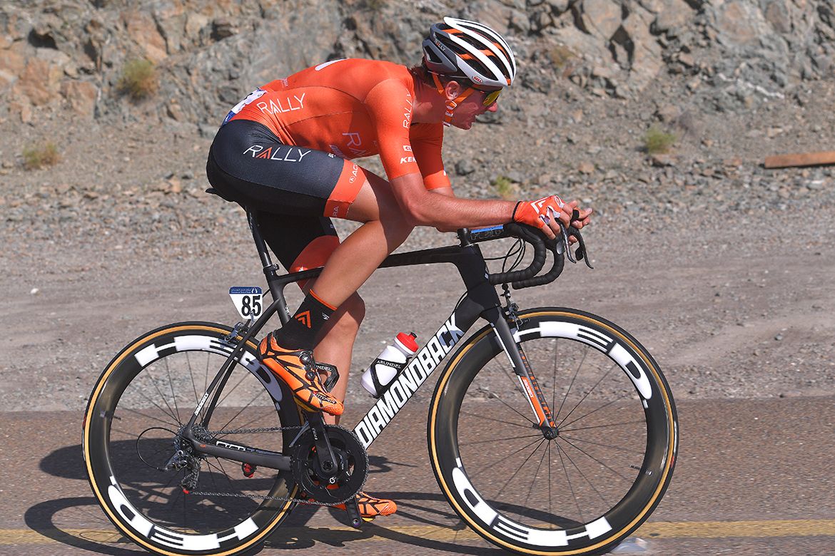 Brandon McNulty was the last man standing in the breakaway