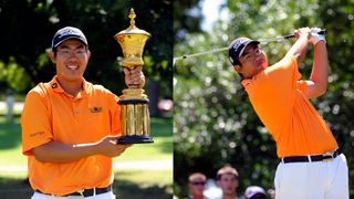 Byeong-hun An with the US amateur trophy