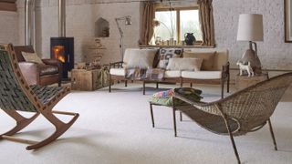 neutral living room carpet