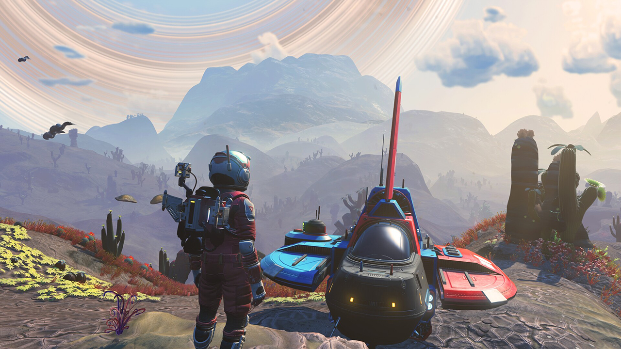 Screenshot from a video game called No Man’s Sky