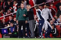 LONDON, ENGLAND - MAY 5: Arsenal manager Mikel Arteta complains to the fourth official during the UEFA Champions League 2025/26 Semi Final Second Leg match between Arsenal FC and Atletico de Madrid at Arsenal Stadium on May 5, 2026 in London, United Kingdom. (Photo by Jacques Feeney/Offside/Offside via Getty Images)