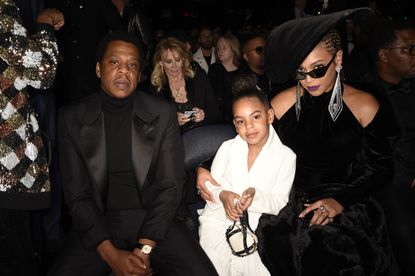 Jay Z, Blue Ivy and Beyonce