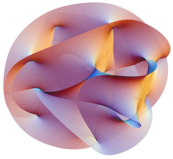 Visualization fo a Calabi-Yau manifold