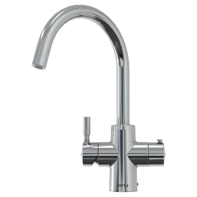 Quettle chrome boiling water tap