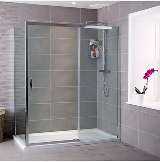 Better Bathrooms AquaFloe Iris Sliding Door Enclosure