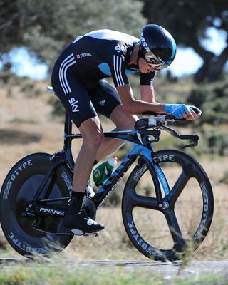 Chris Froome (Team Sky) on his break-out ride in the Vuelta.