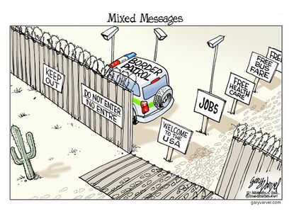 Political cartoon immigration reform