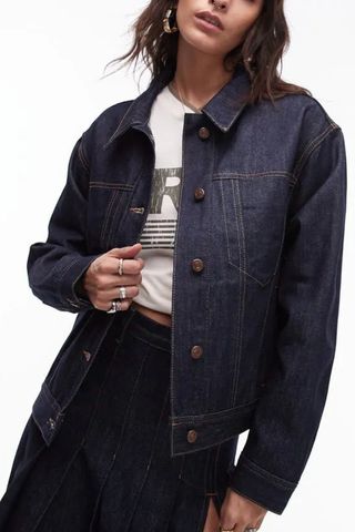 Boxy Denim Trucker Jacket