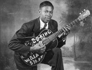 B.B. King a local DJ at WDIA poses for a portrait circa 1948 in Memphis, Tennessee
