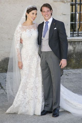 Princess Claire of Luxembourg, wedding dress