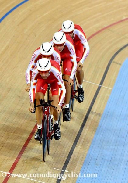 Denmark qualified 4th fastest