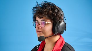 A black Razer BlackShark V3 Pro wireless gaming headset