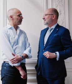 Two men in Paris office