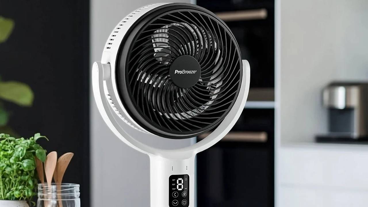Pro Breeze AirFlo 43&amp;rdquo; Smart Hybrid Pedestal Fan
