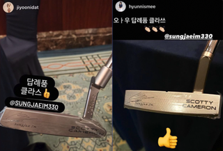 Sunjae Im's Scotty Cameron gifts to wedding guests