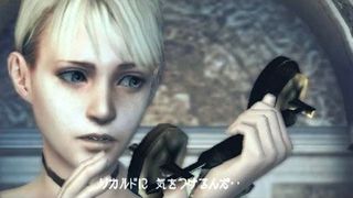 A screenshot shows Fiona from Haunting Ground talking on the phone